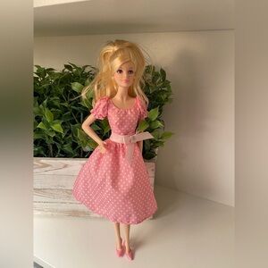 Mattel Barbie Collector It's a Girl Pink Polka Dot Dress Doll 2003